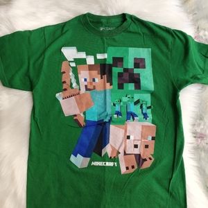 Boys Minecraft T Shirt, Size XL (14/16)